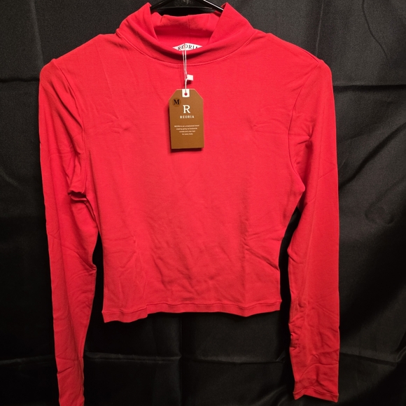 Reoria Tops - NEW Reoria Long Sleeve Mock Neck Crop Tops (Bundle of 4)